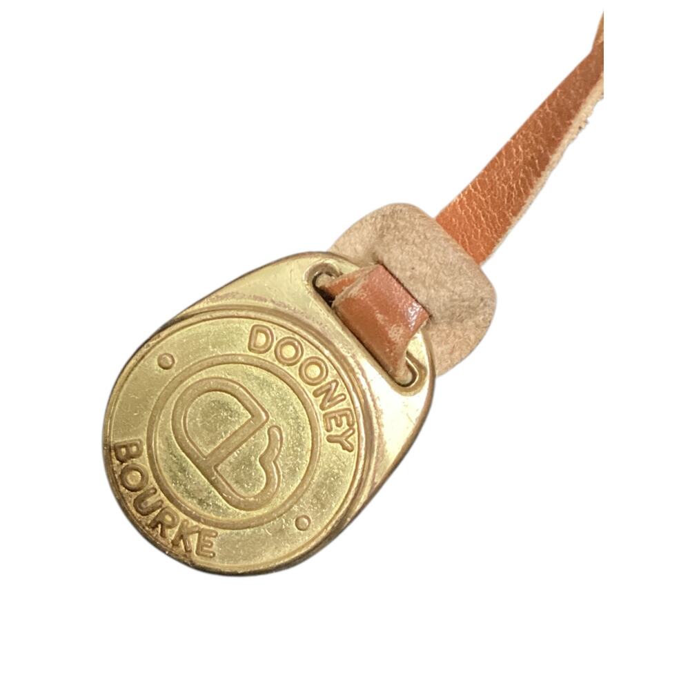 Vintage Dooney &Bourke Purse Women’s 1 Size Pebbled Leather Logo Bag Charm White - Picture 9 of 10